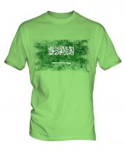 Saudi Arabia Distressed Flag Mens T-Shirt
