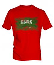 Saudi Arabia Distressed Flag Mens T-Shirt