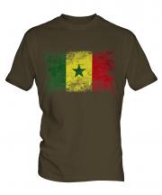 Senegal Distressed Flag Mens T-Shirt