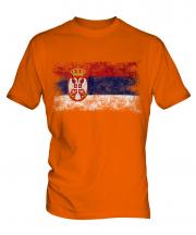 Serbia Distressed Flag Mens T-Shirt