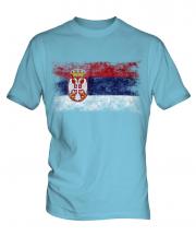 Serbia Distressed Flag Mens T-Shirt
