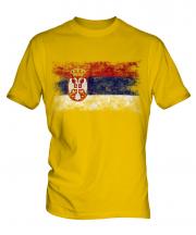 Serbia Distressed Flag Mens T-Shirt