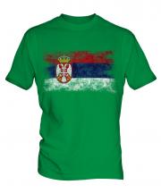 Serbia Distressed Flag Mens T-Shirt