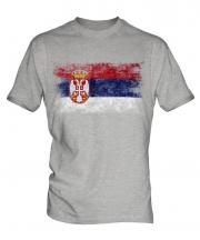 Serbia Distressed Flag Mens T-Shirt