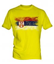 Serbia Distressed Flag Mens T-Shirt