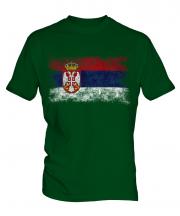 Serbia Distressed Flag Mens T-Shirt