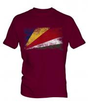 Seychelles Distressed Flag Mens T-Shirt