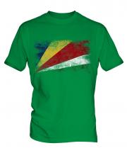 Seychelles Distressed Flag Mens T-Shirt