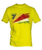 Seychelles Distressed Flag Mens T-Shirt