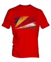 Seychelles Distressed Flag Mens T-Shirt