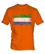 Sierra Leone Distressed Flag Mens T-Shirt