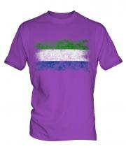 Sierra Leone Distressed Flag Mens T-Shirt