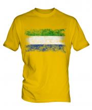 Sierra Leone Distressed Flag Mens T-Shirt