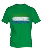 Sierra Leone Distressed Flag Mens T-Shirt