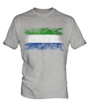 Sierra Leone Distressed Flag Mens T-Shirt