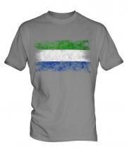 Sierra Leone Distressed Flag Mens T-Shirt