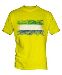 Sierra Leone Distressed Flag Mens T-Shirt