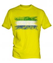 Sierra Leone Distressed Flag Mens T-Shirt