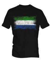 Sierra Leone Distressed Flag Mens T-Shirt