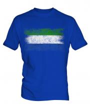 Sierra Leone Distressed Flag Mens T-Shirt