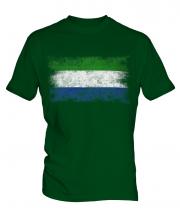 Sierra Leone Distressed Flag Mens T-Shirt