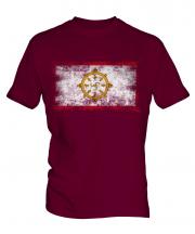 Sikkim Distressed Flag Mens T-Shirt