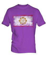 Sikkim Distressed Flag Mens T-Shirt