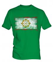 Sikkim Distressed Flag Mens T-Shirt