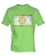 Sikkim Distressed Flag Mens T-Shirt