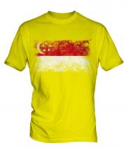 Singapore Distressed Flag Mens T-Shirt