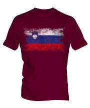 Slovenia Distressed Flag Mens T-Shirt