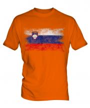 Slovenia Distressed Flag Mens T-Shirt