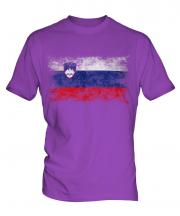 Slovenia Distressed Flag Mens T-Shirt