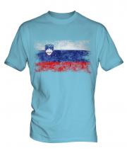 Slovenia Distressed Flag Mens T-Shirt