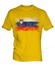 Slovenia Distressed Flag Mens T-Shirt