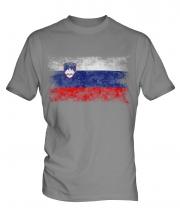 Slovenia Distressed Flag Mens T-Shirt