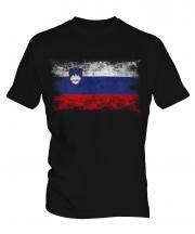 Slovenia Distressed Flag Mens T-Shirt