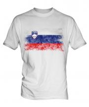 Slovenia Distressed Flag Mens T-Shirt