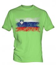 Slovenia Distressed Flag Mens T-Shirt