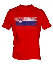 Slovenia Distressed Flag Mens T-Shirt
