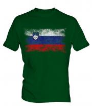 Slovenia Distressed Flag Mens T-Shirt