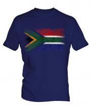 South Africa Distressed Flag Mens T-Shirt