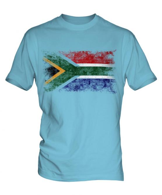 South Africa Distressed Flag Mens T-Shirt