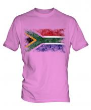 South Africa Distressed Flag Mens T-Shirt