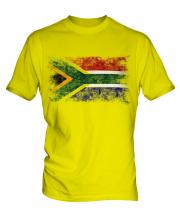 South Africa Distressed Flag Mens T-Shirt