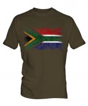 South Africa Distressed Flag Mens T-Shirt