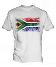 South Africa Distressed Flag Mens T-Shirt