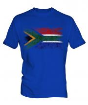 South Africa Distressed Flag Mens T-Shirt
