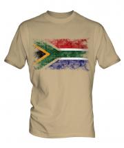 South Africa Distressed Flag Mens T-Shirt