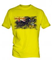 South Georgia Distressed Flag Mens T-Shirt